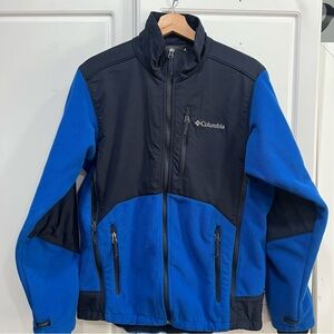 Columbia Blue and Black Omni-shiel interchange Fullzip
